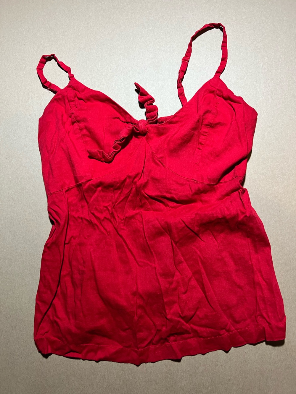 Old Navy Red Spaghetti-Strap Camisole with Front Twist